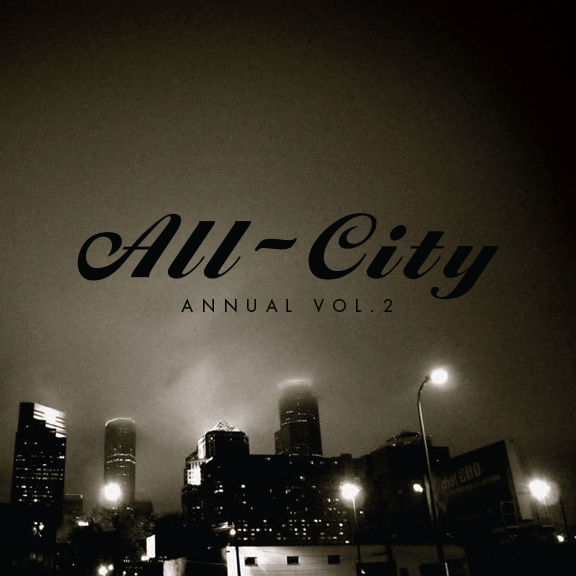 All-City Annual Volume 2 black copy over sepia Minneapolis skyline