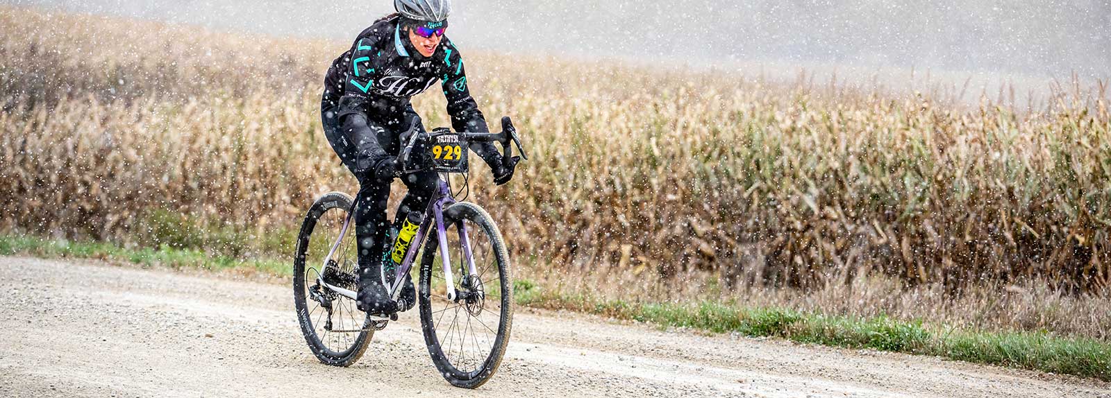 Person riding Cosmic Mockup Force 1 bike on outdoor trail