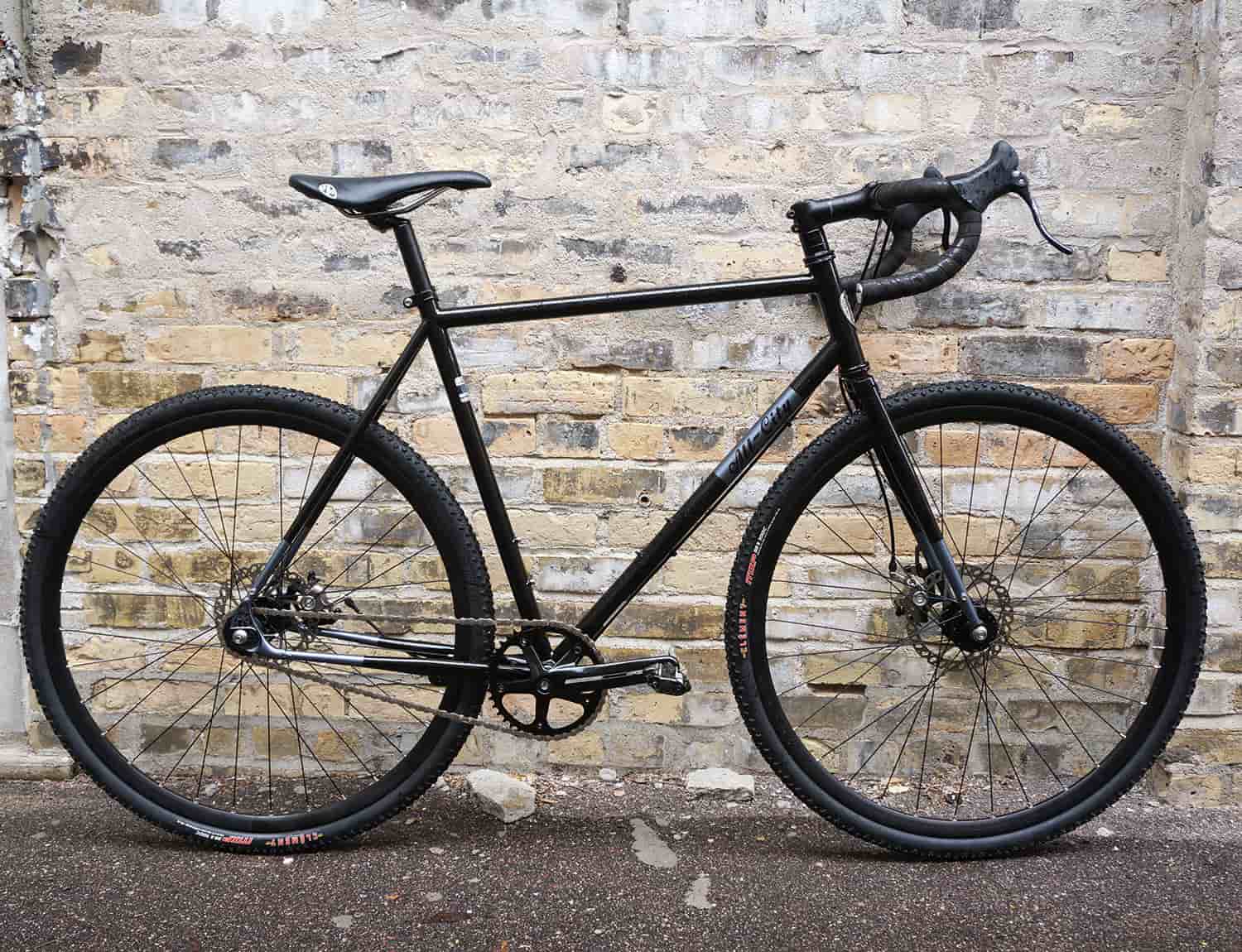 all black bicycle