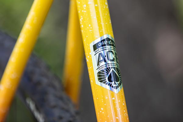 A.C.E. Tubing decal on seat tube