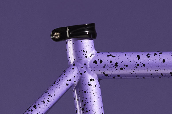 Detail of complete Gorilla Monsoon bike showing Shot Collar close-up