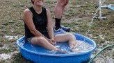 Jenny Carmichael in child pool