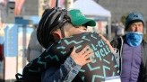 Koshi embracing person post race victory