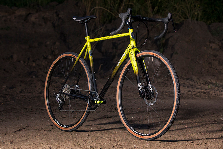 Yellow and black All-City Macho King outdoor trail