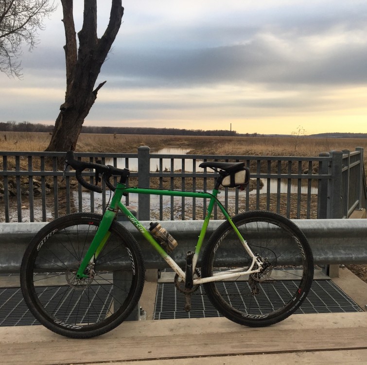 All City Bike on Bridge
