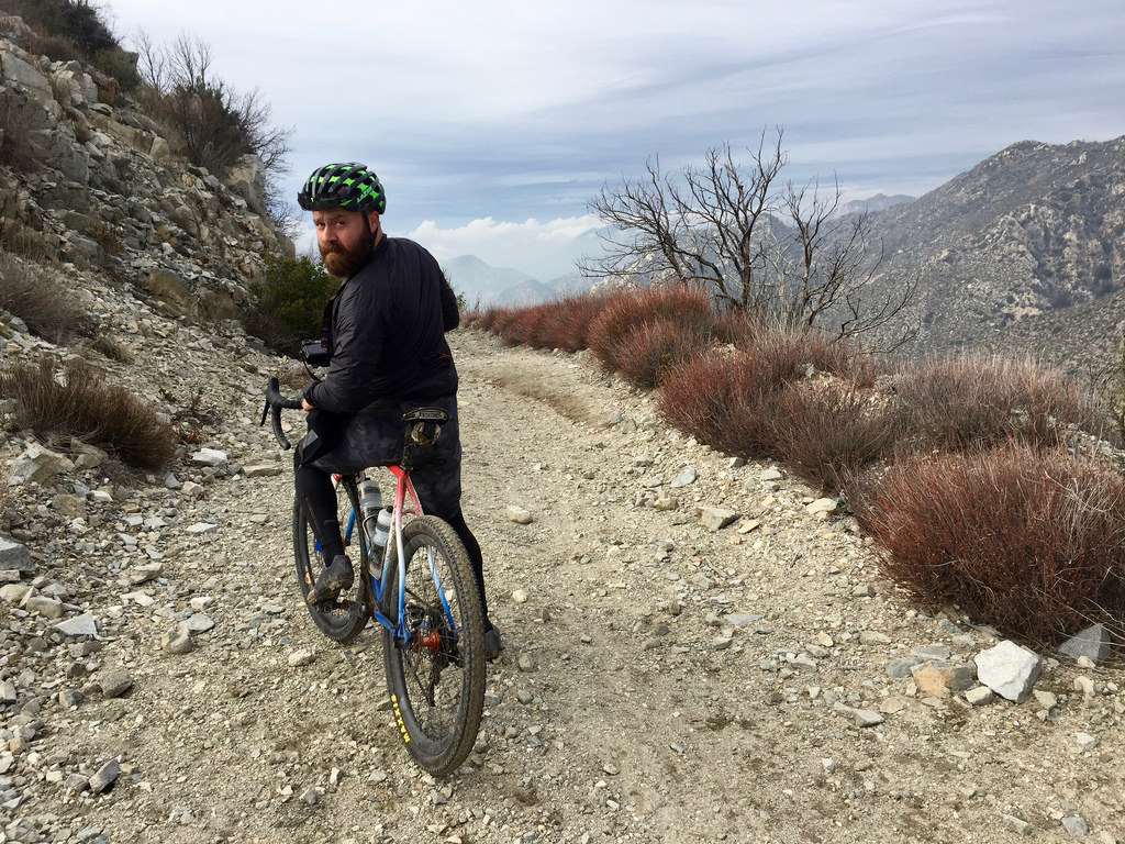 All City Rider on Gravel Trail in SoCal