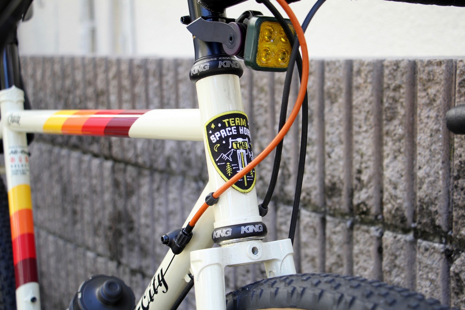 A close up of All City Bicycle
