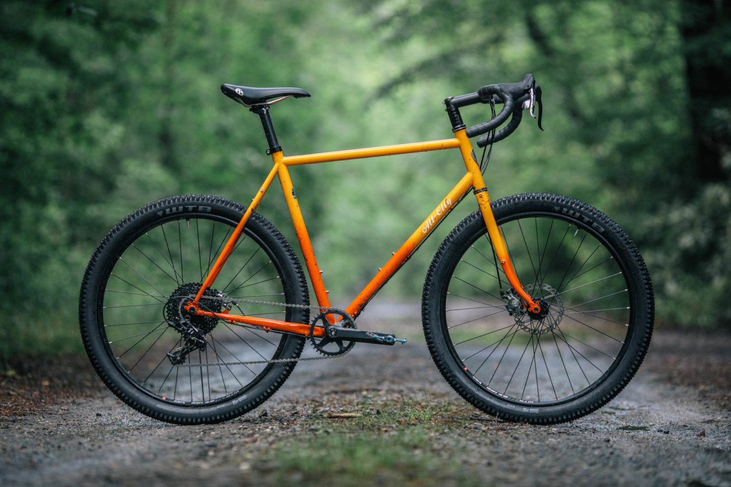 All-City’s Gorilla Monsoon bicycle in yellow frame