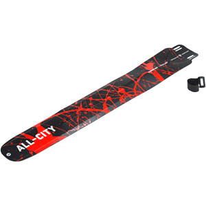 Black and red foldable All-City fender , 1 of 2