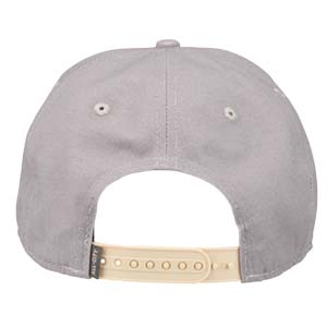 Light grey and tan All-City damn fine hat on a white background back view, 5 of 5