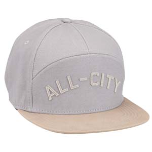 Light grey and tan All-City damn fine hat on a white background front view, 1 of 5