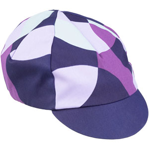 purple cycling cap