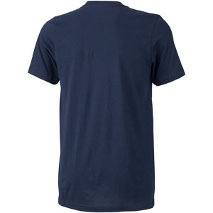 Mens Blue All-City flow motion t-shirt on white background back view, 2 of 4