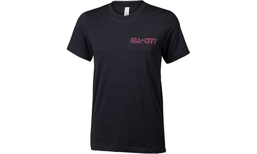Men's All-City Nigh Claw T-Shirt, front, black, on white background