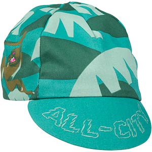 All-City Night Claw Cycling Cap, front view on white background