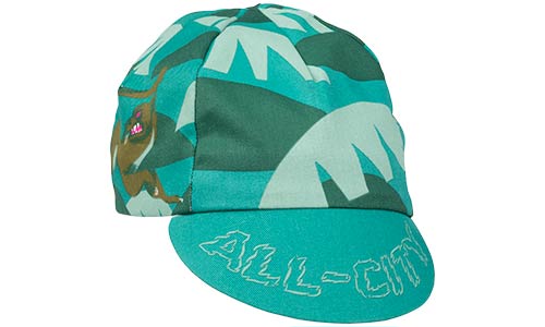 All-City Night Claw Cycling Cap, front view on white background