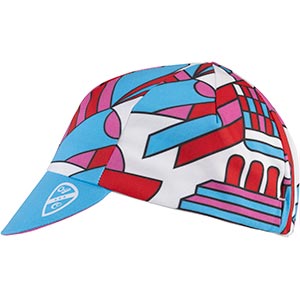 All-City Parthenon Party Cycling Cap on white background, side view, 2 of 4