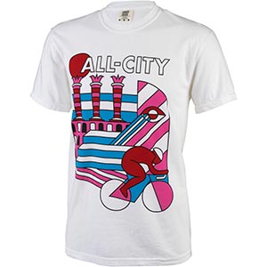 All-City Men's Parthenon Party T-Shirt on white background