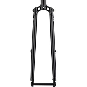 Black All-City Cycles Super Professional Urban Cross fork on white background back view, 2 of 3