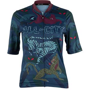 Women's All-City Night Claw Jersey, front view, 3 of 4