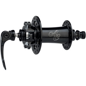 black all city go devil front disc hub shown against white background