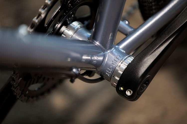 The pantographed bottom bracket on All-City's CosmicStallionGRX